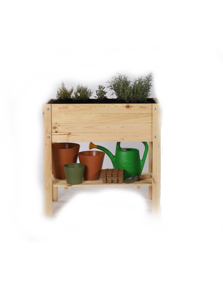 Kwietniki i donice - Drewniany Inspekt Miniszklarenka ~ OBL Surowa ~ Pokrywa Trapezowa, Półka Dolna - product MODO24.PL 11