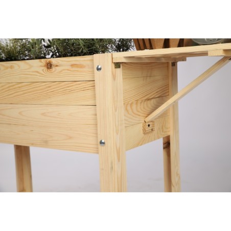 Drewniany Inspekt  Miniszklarenka ~ OBL Surowa ~ Pokrywa Prosta Półka Dolna, Boczna