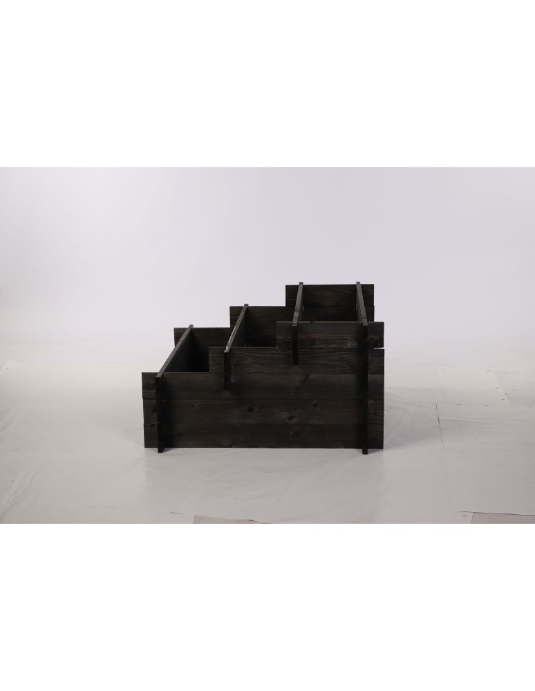 Dom i ogród - Składana Grządka Kaskadowa ~ Czarna ~ 78x75x40 cm - product MODO24.PL 4
