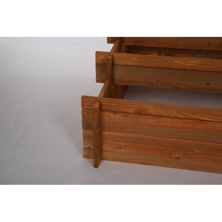 Składana Grządka Schodkowa ▪ Brązowa ▪ 78x75x40 cm