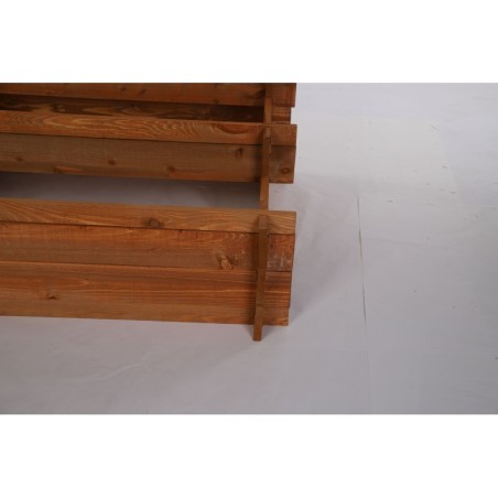 Składana Grządka Schodkowa ▪ Brązowa ▪ 78x75x40 cm