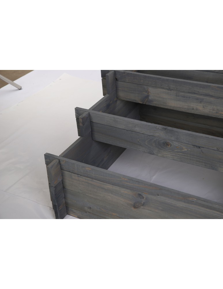 Dom i ogród - Składana Grządka Kaskadowa ~ Szara ~ 78x75x40 cm - product MODO24.PL 4