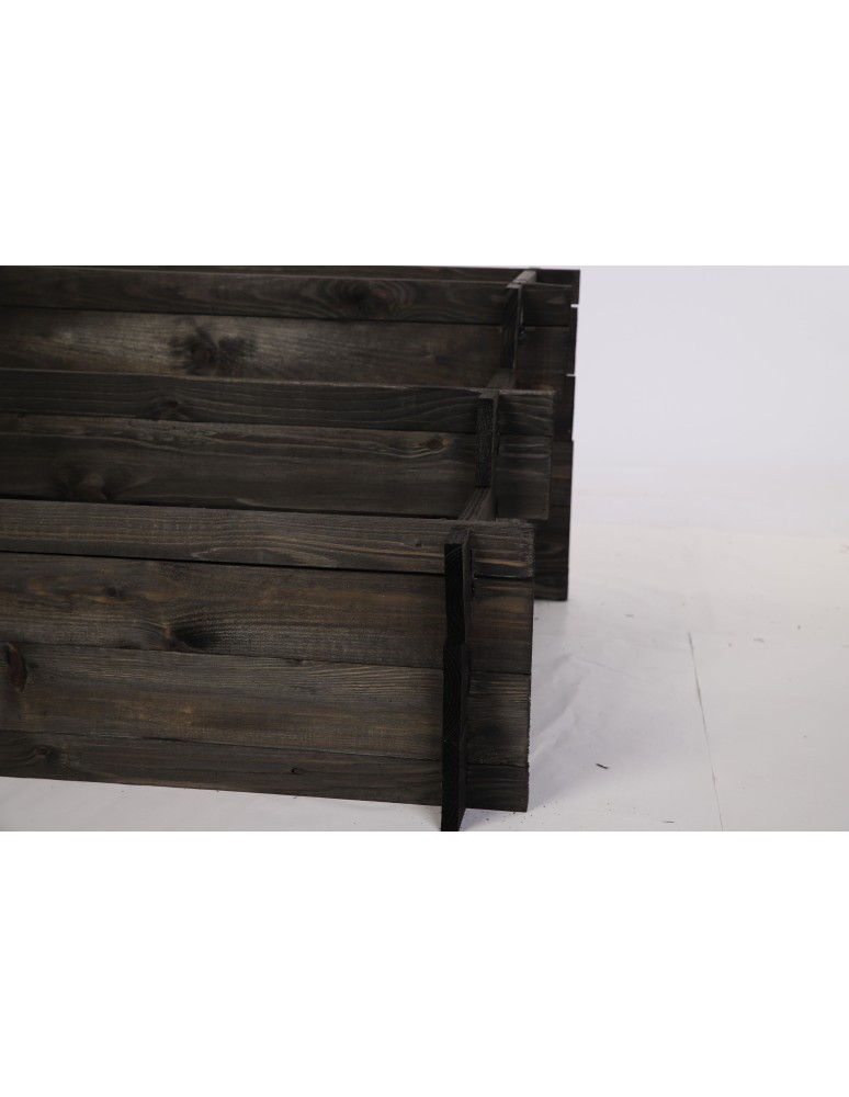 Dom i ogród - Składana Grządka Kaskadowa ~ Czarna ~ 100x75x40 cm - product MODO24.PL 4