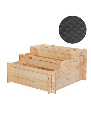 Dom i ogród - Składana Grządka Kaskadowa ~ Surowa ~ 100x75x40 cm - product 3