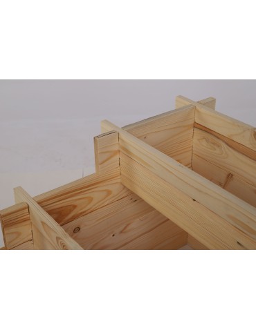 Dom i ogród - Składana Grządka Kaskadowa ~ Surowa ~ 100x75x40 cm - product 5