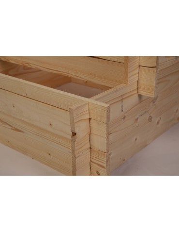 Dom i ogród - Składana Grządka Kaskadowa ~ Surowa ~ 100x75x40 cm - product 6