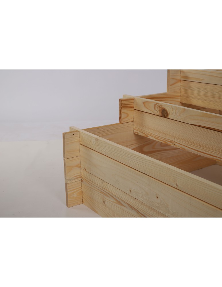 Dom i ogród - Składana Grządka Kaskadowa ~ Surowa ~ 100x75x40 cm - product MODO24.PL 7