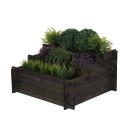 Grządka Schodkowa Zewnętrzna ▪ Czarna - Składana ▪ 100x75x40 cm