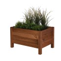 Dekoracyjna Donica Prostokątna ~  60x40x34 cm ~  Sosnowa/Brązowa