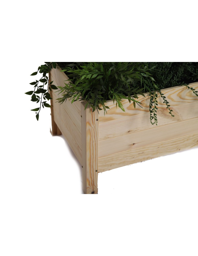 Dom i ogród - Dekoracyjna Donica Sosnowa ~ 80x40x34 cm ~ Brązowa RD-DNC_80_BR - product MODO24.PL 7