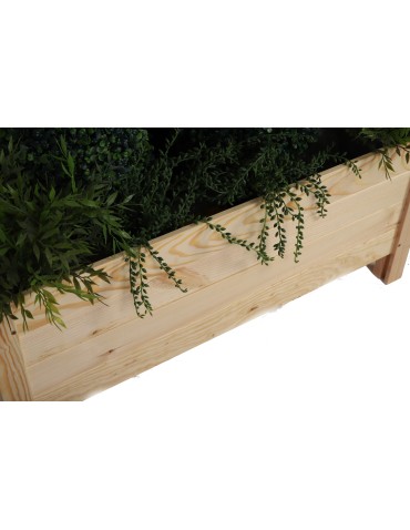 Dom i ogród - Dekoracyjna Donica Sosnowa ~ 80x40x34 cm ~ Brązowa RD-DNC_80_BR - product 8