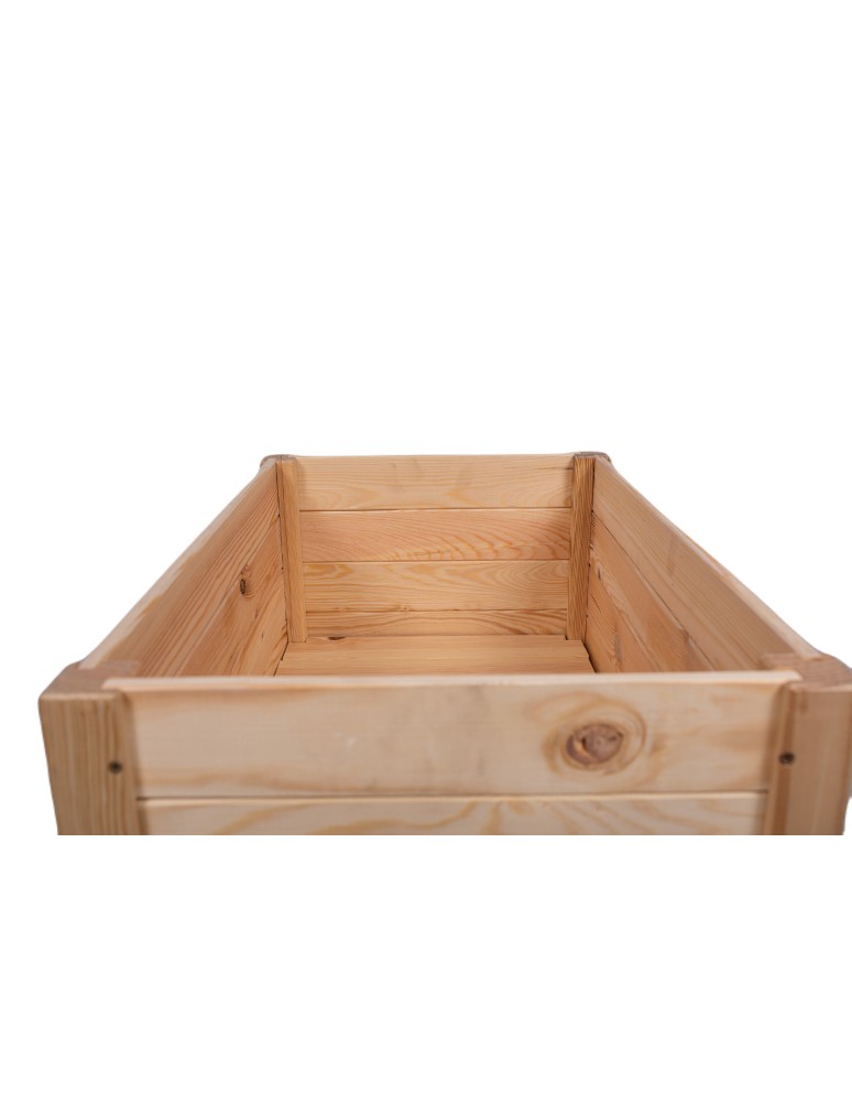 Dom i ogród - Dekoracyjna Donica Sosnowa ~ 80x40x34 cm ~ Brązowa RD-DNC_80_BR - product MODO24.PL 2