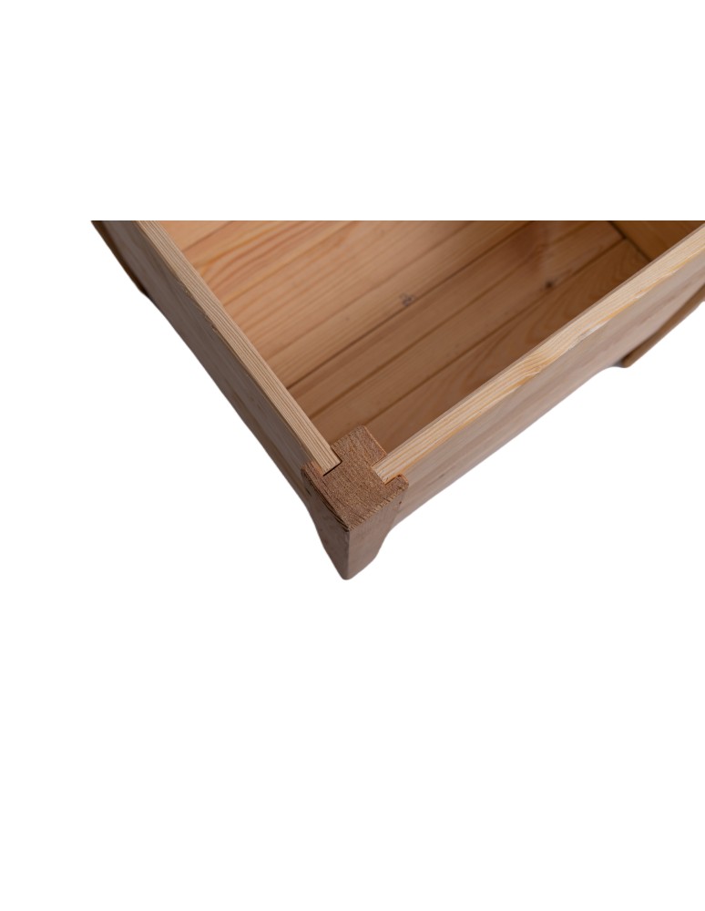 Dom i ogród - Sosnowa Donica z Pergolą ~ 40x40x120 cm ~ Brązowa RD-DNC_PRG_40_BR - product MODO24.PL 9