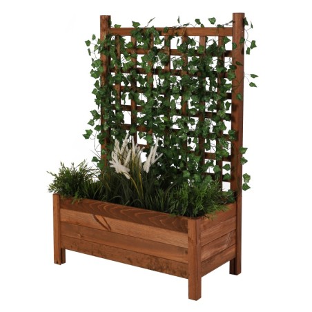 Brązowa Pergola z Donicą ● 40x80x120 cm