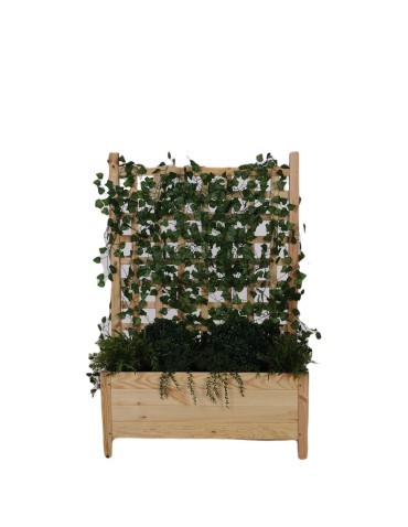 Dom i ogród - Sosnowa Donica z Pergolą ~ 40x80x120 cm ~ Brązowa RD-DNC_PRG_80_BR - product 6