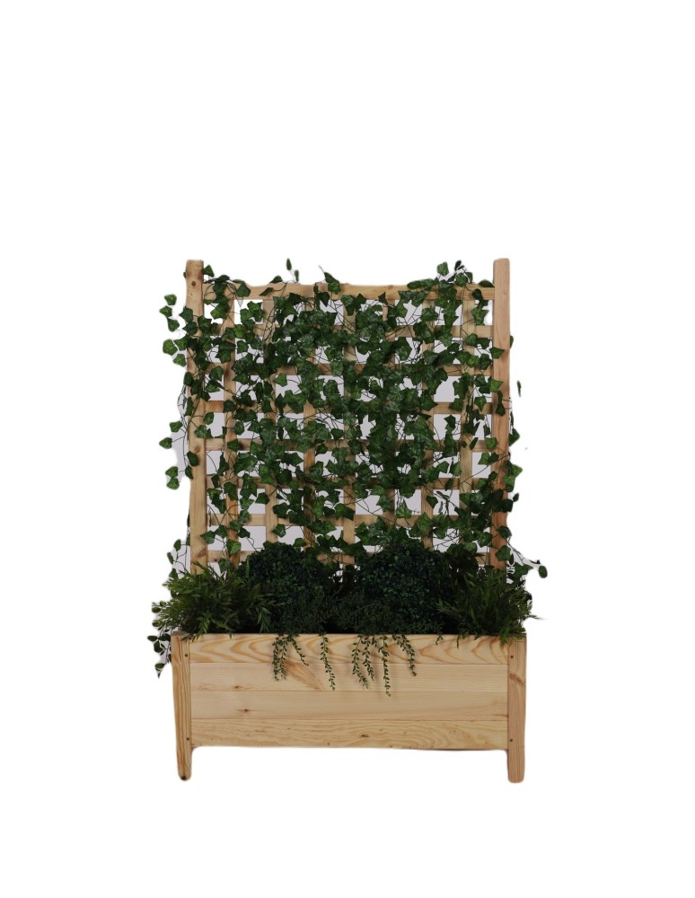 Dom i ogród - Sosnowa Donica z Pergolą ~ 40x80x120 cm ~ Brązowa RD-DNC_PRG_80_BR - product MODO24.PL 6