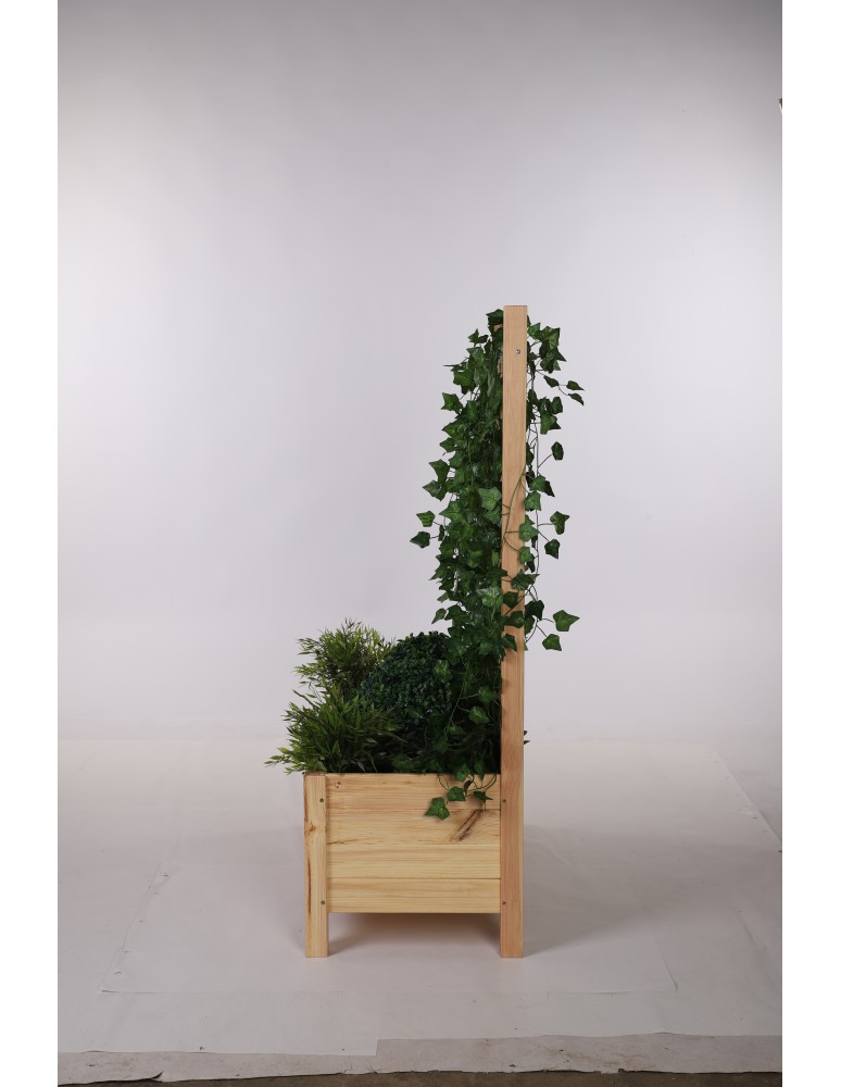 Dom i ogród - Sosnowa Donica z Pergolą ~ 40x80x120 cm ~ Brązowa RD-DNC_PRG_80_BR - product MODO24.PL 7