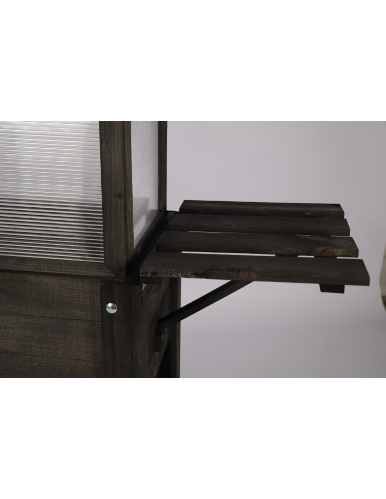 Kwietniki i donice - Inspekt z Hotelem dla Owadów ~ Kopuła Trapezowa ~ Półki Boczna i Dolna ~ OBL Czarny - product MODO24.PL 5