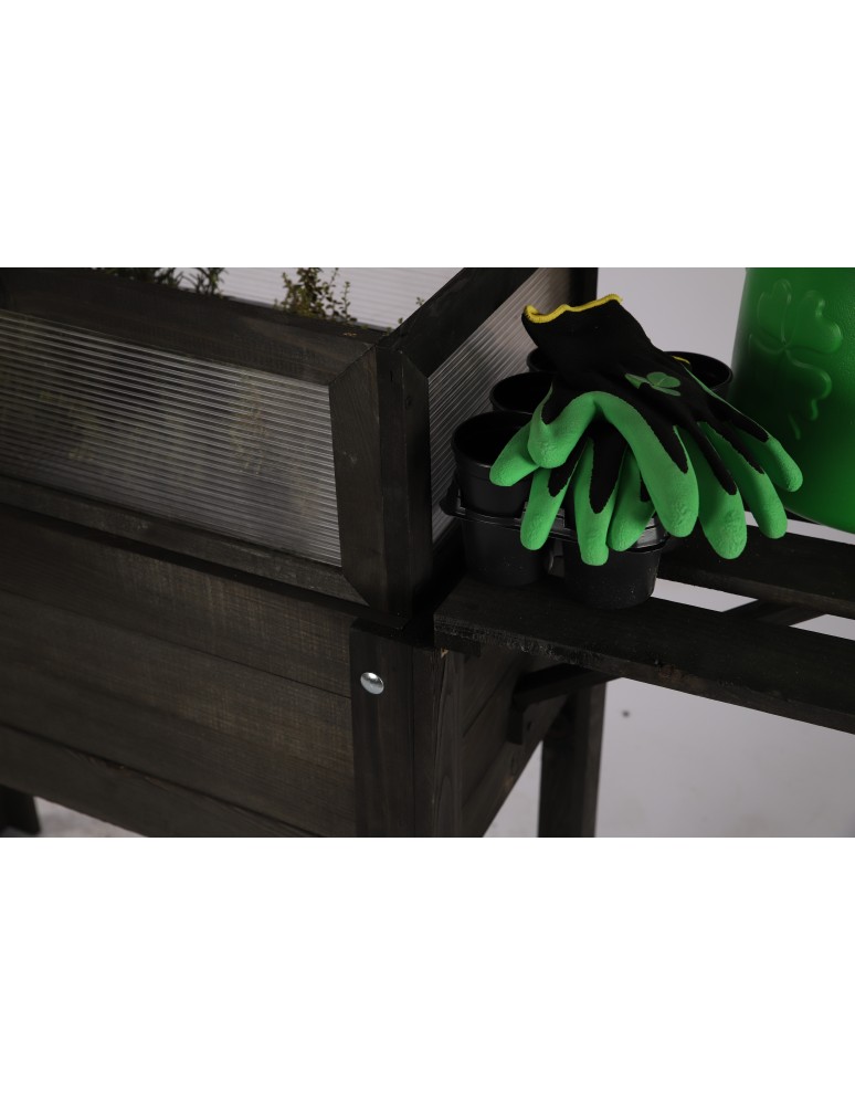 Kwietniki i donice - Inspekt z Hotelem dla Owadów ~  Kopuła Miniszklarnia ~ Półka Dolna i Boczna ~ OBL Czarny - product MODO24.PL 9