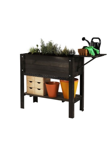 Kwietniki i donice - Inspekt z Hotelem dla Owadów ~ Półka Dolna i Boczna ~ OBL Czarny - product 5