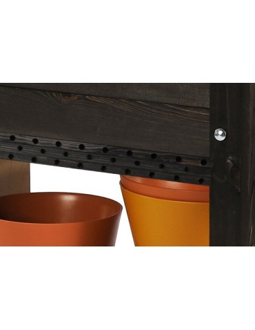 Kwietniki i donice - Inspekt z Hotelem dla Owadów ~ Kopuła Trapezowa ~ Półki Boczna i Dolna ~ OBL Czarny - product 9