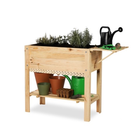 Inspekt z Hotelem dla Owadów ⚛ Dwie Półki ⚛ 78x37x78cm ⚛ Surowe Drewno