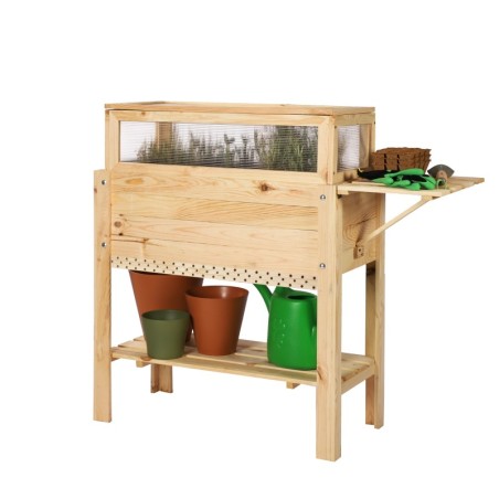 Inspekt z Miniszklarnią ▪ Hotelem dla Owadów ▪ 2-ma półkami ▪ 78x37x98