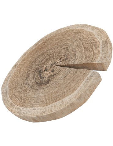 Plastry Okrągłe - Plaster drewna - fi 15-20 cm - Dąb, gr 2,0 cm - product 3