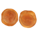 Podkładki Na Stół ◎ Czeremcha ◎ Okorowane ◎ Olejowane ◎ ø 12-15 cm ◎ 2 szt.