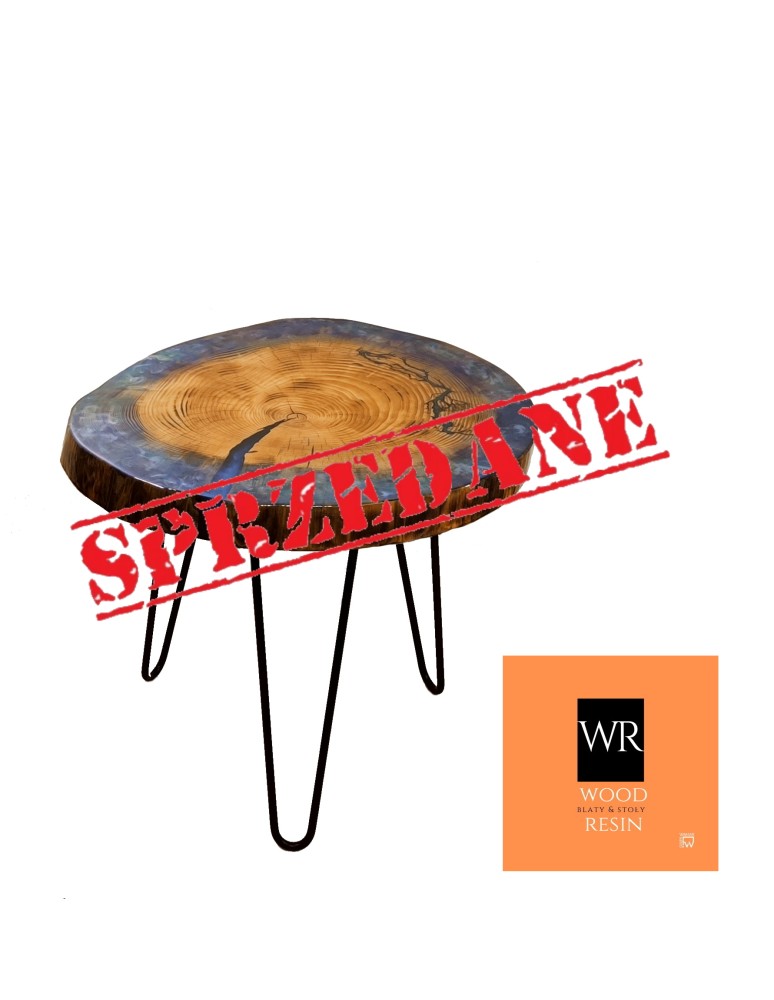 Stoły Marki Wood&Resin - Stolik lub Blat ⭖ Azure Vision ⭖ Wood & Resin ⭖ Unikat 142633 - produkt MODO24.PL 1