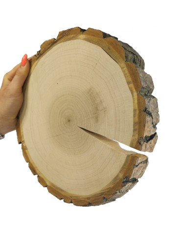 Plaster drewna z korą - fi 15-20 cm - Topola, gr 3,0 cm