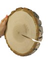 Plaster drewna z korą - fi 15-20 cm - Topola, gr 3,0 cm