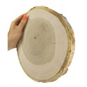 Plaster drewna z korą - fi 20-25 cm - Topola, gr 3,0 cm 071911