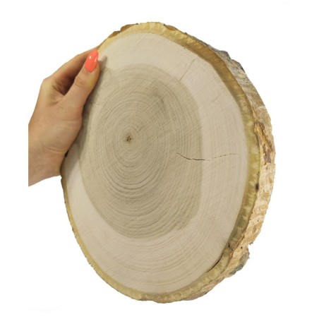 Plaster drewna z korą - fi 20-25 cm - Topola, gr 3,0 cm 071911