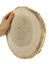 Plaster drewna z korą - fi 20-25 cm - Topola, gr 3,0 cm 071911