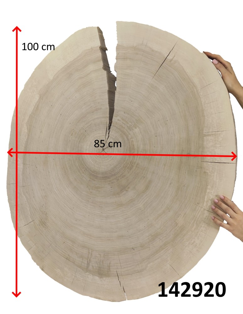 Stoły i Stoliki - Okorowany Plaster Topoli ~ Owalny ~ dł. 100/ szer. max. 85/ gr. 9 cm ~  142920 - product MODO24.PL 9