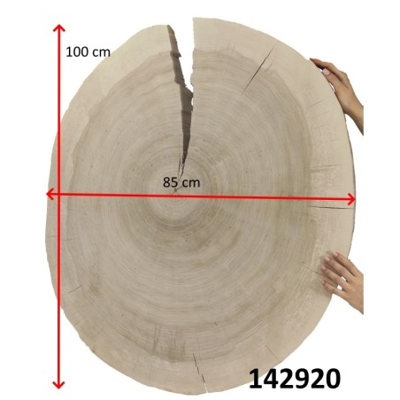 Owalny Plaster Topoli ⭖ Okorowany/Surowy ⭖ 100 x ±90 x 9 cm ⭖ DIY