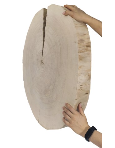Stoły i Stoliki - Okorowany Plaster Topoli ~ Owalny ~ dł. 75/ szer. max. 65/ gr. 9 cm ~  143729 - product 4