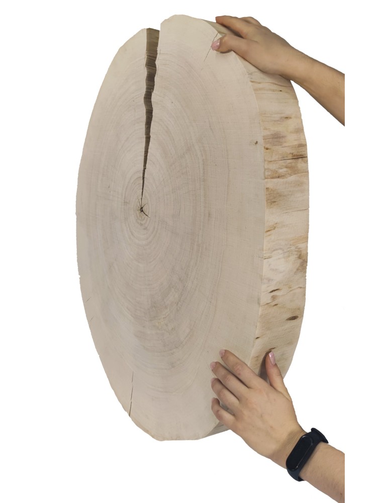 Stoły i Stoliki - Okorowany Plaster Topoli ~ Owalny ~ dł. 75/ szer. max. 65/ gr. 9 cm ~  143729 - product MODO24.PL 4