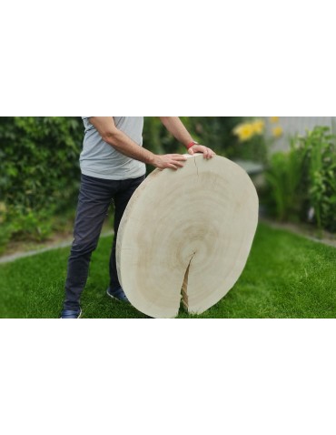 Okorowany Plaster Topoli ~ Owalny ~ dł. 100/ szer. max. 85/ gr. 9 cm ~  142920