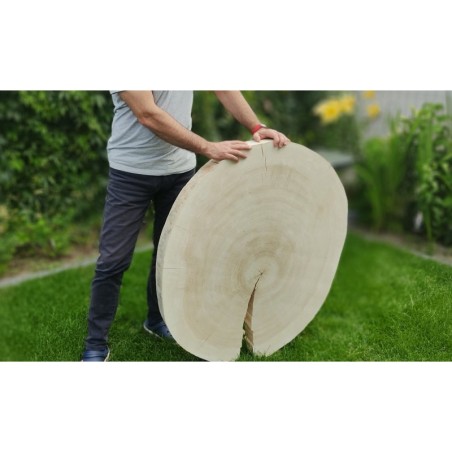 Owalny Plaster Topoli ⭖ Okorowany/Surowy ⭖ 100 x ±90 x 9 cm ⭖ DIY