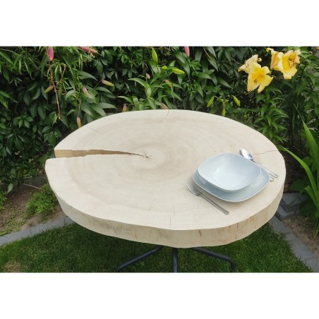 Owalny Plaster Topoli ⭖ Okorowany/Surowy ⭖ 100 x ±90 x 9 cm ⭖ DIY