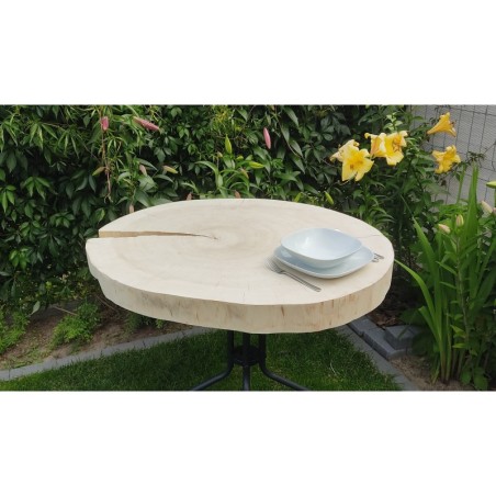 Owalny Plaster Topoli ⭖ Okorowany/Surowy ⭖ 100 x ±90 x 9 cm ⭖ DIY