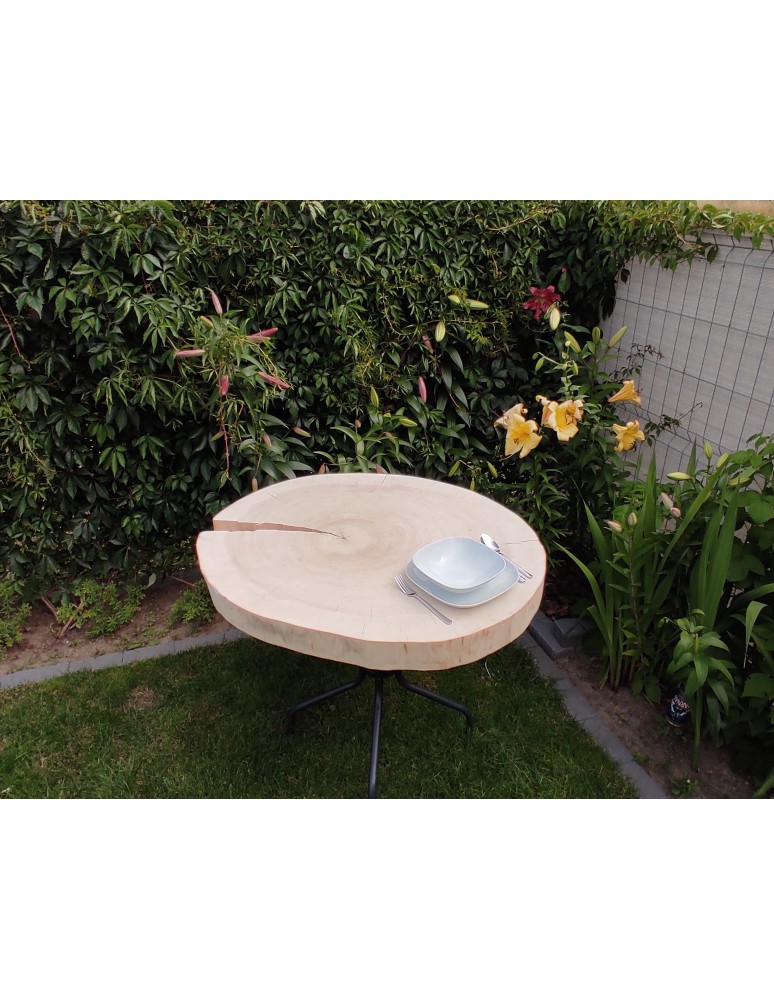 Stoły i Stoliki - Okorowany Plaster Topoli ~ Owalny ~ dł. 100/ szer. max. 85/ gr. 9 cm ~  142920 - product MODO24.PL 5