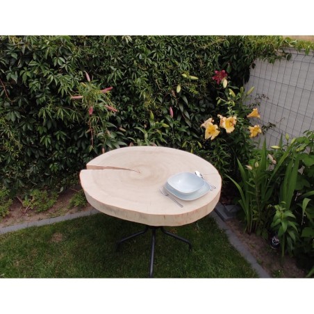 Owalny Plaster Topoli ⭖ Okorowany/Surowy ⭖ 100 x ±90 x 9 cm ⭖ DIY