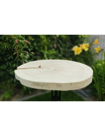 Stoły i Stoliki - Okorowany Plaster Topoli ~ Owalny ~ dł. 100/ szer. max. 85/ gr. 9 cm ~  142920 - product 6