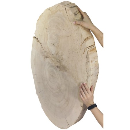 Eliptyczny Plaster Topoli ⭖ Okorowany/Surowy ⭖ 100x±65x9 cm ⭖ DIY