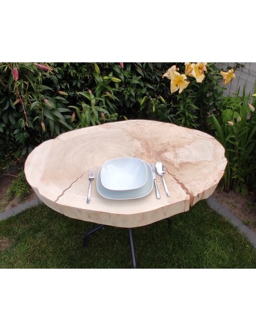 Okorowany Plaster Topoli ~ Eliptyczny ~ dł. 100/ szer. max. 65/ gr. 9 cm ~  143337