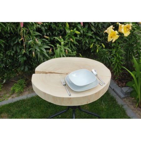 Owalny Plaster Topoli ⭖ Okorowany/Surowy ⭖ 75 x ±65 x 9 cm ⭖ DIY