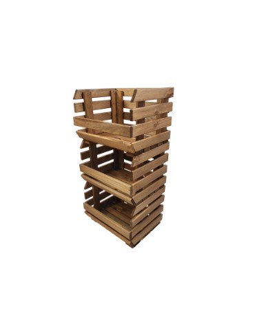 Skrzynia Z Kółkami ~ RA-WA-3-37 ~ Na Owoce i Warzywa ~  Trzypiętrowa